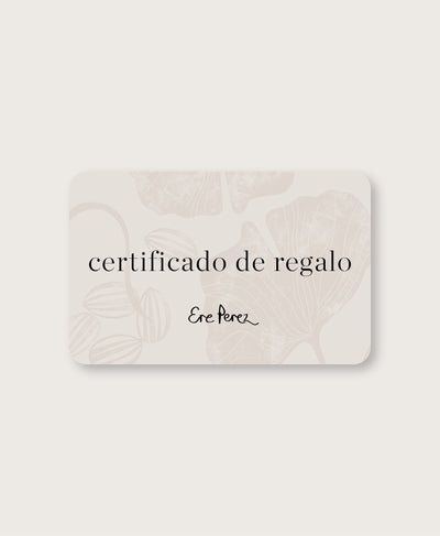 certificado de regalo